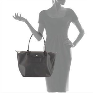 NWT Longchamp Le Pliage Neo Nylon Tote, Large Gray